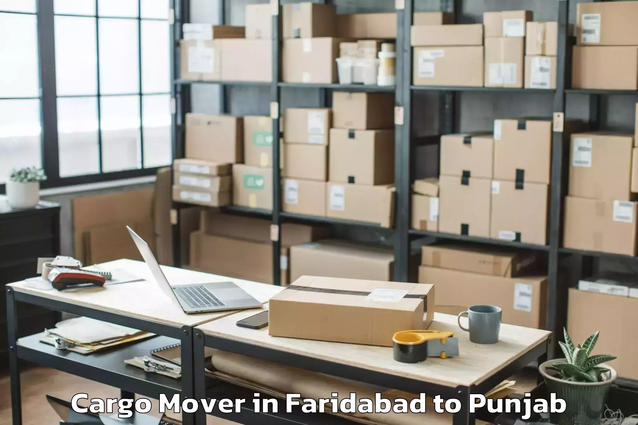 Reliable Faridabad to Ajnala Cargo Mover